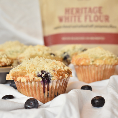 Heritage Blueberry Streusel Muffins