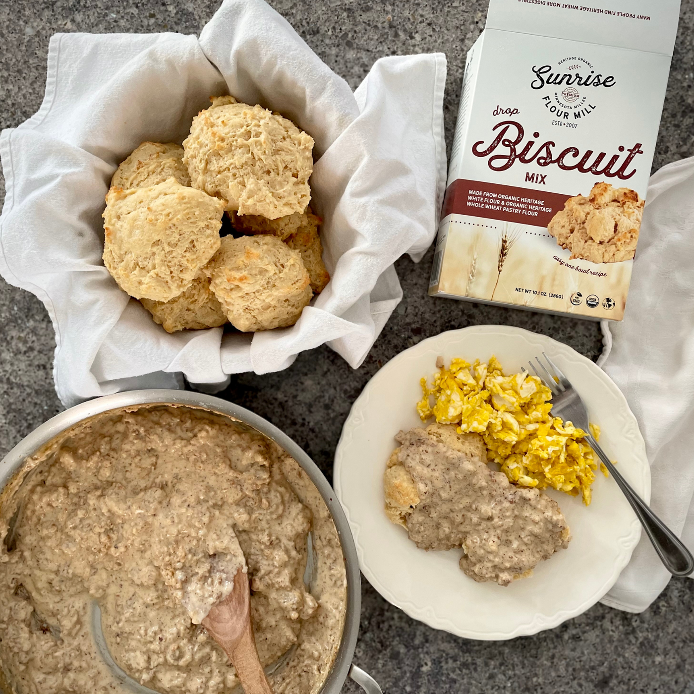 Heritage Biscuits and Gravy Recipe