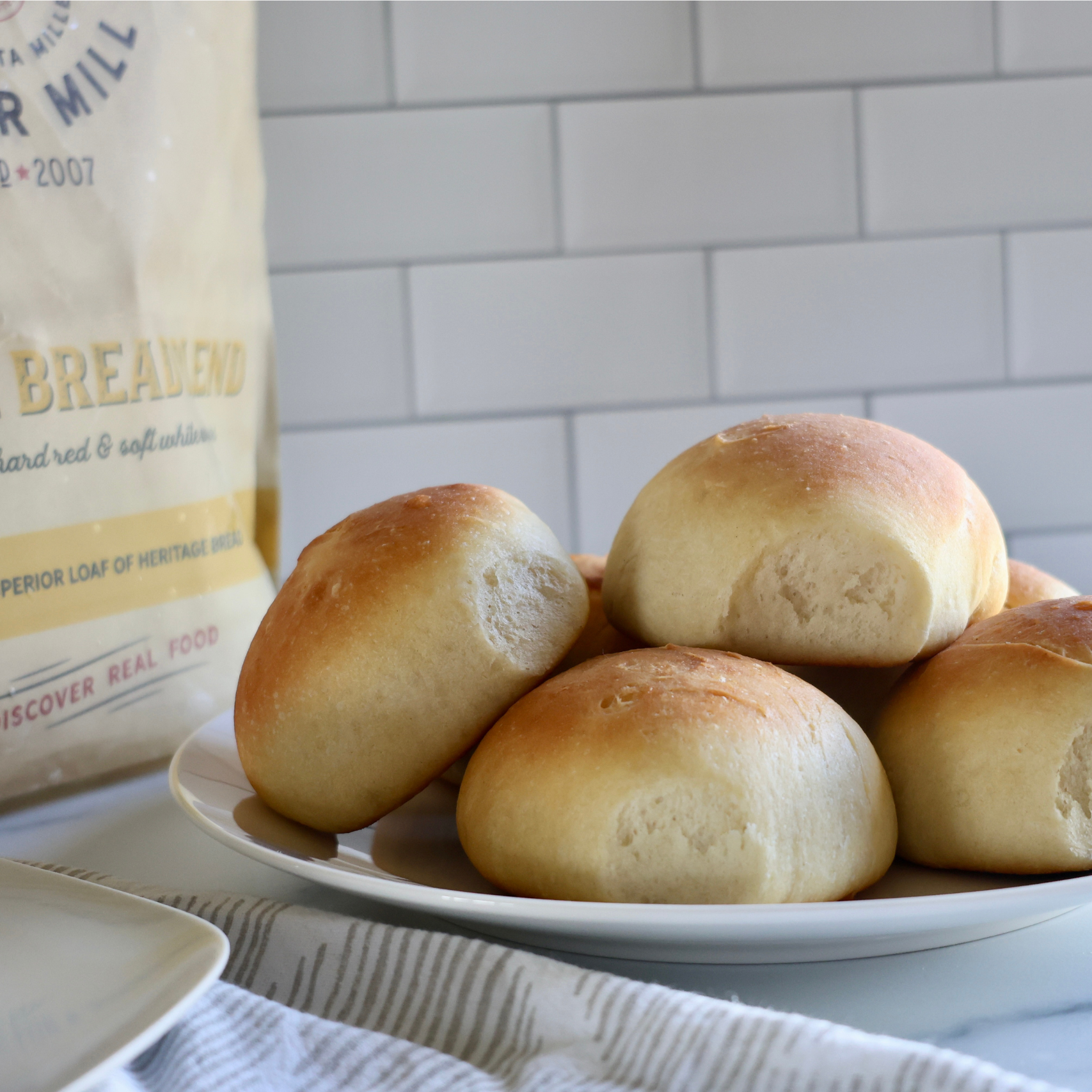 Heritage Hamburger Buns – Sunrise Flour Mill