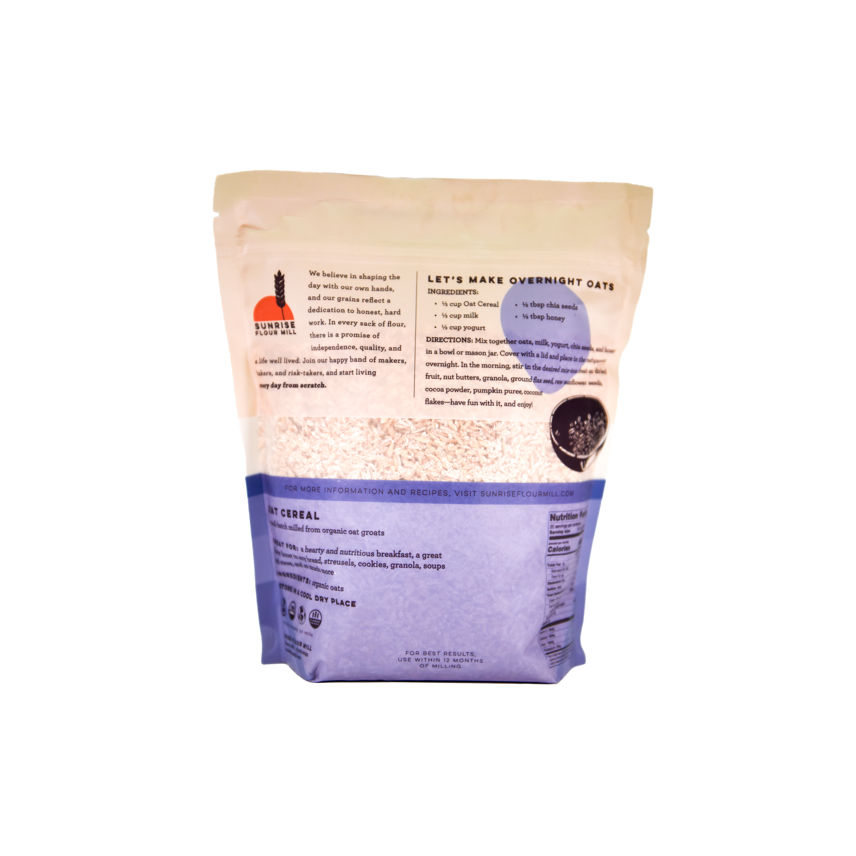 Organic Oat Cereal (2 lbs)