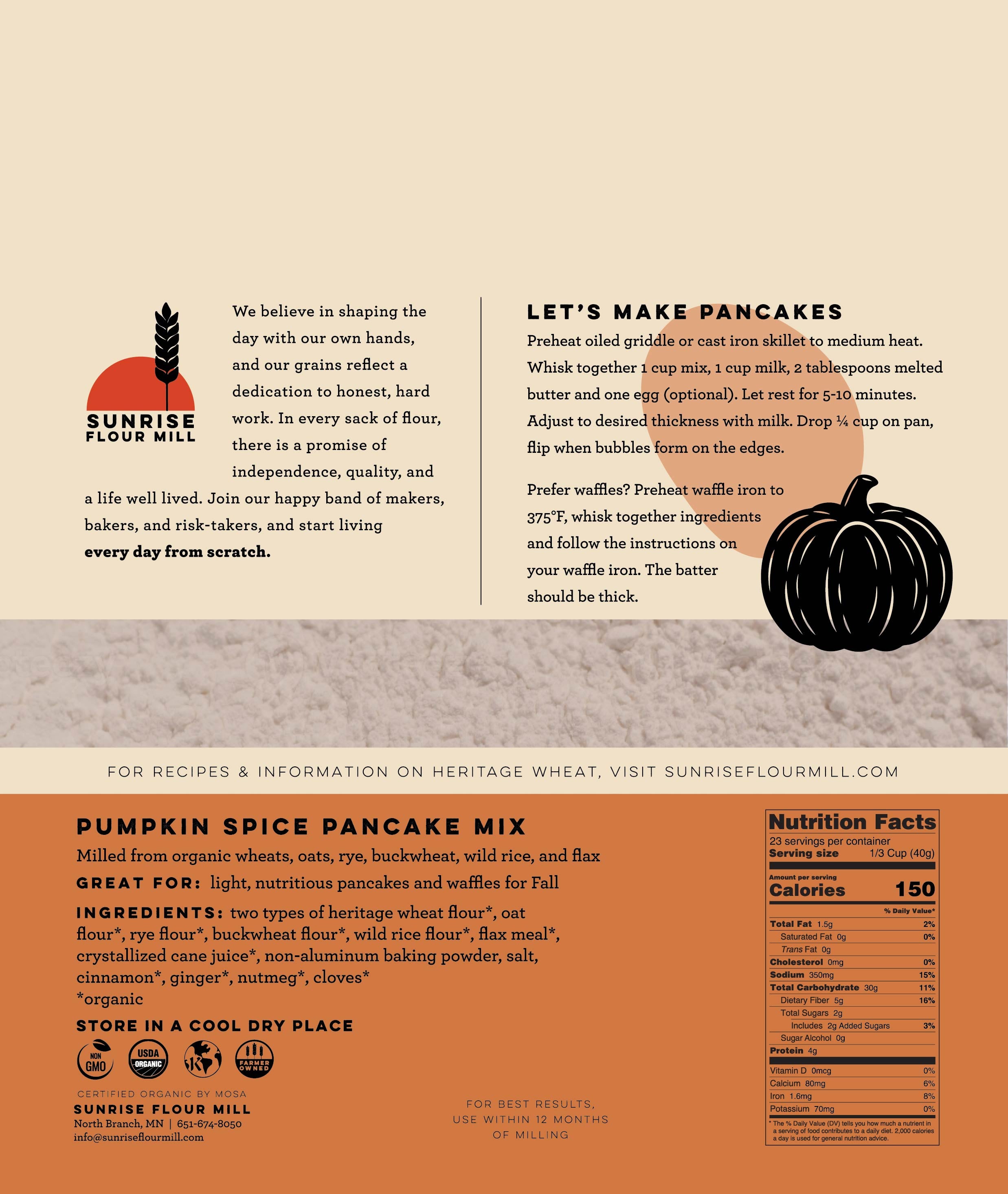 Pumpkin Spice Pancake Mix