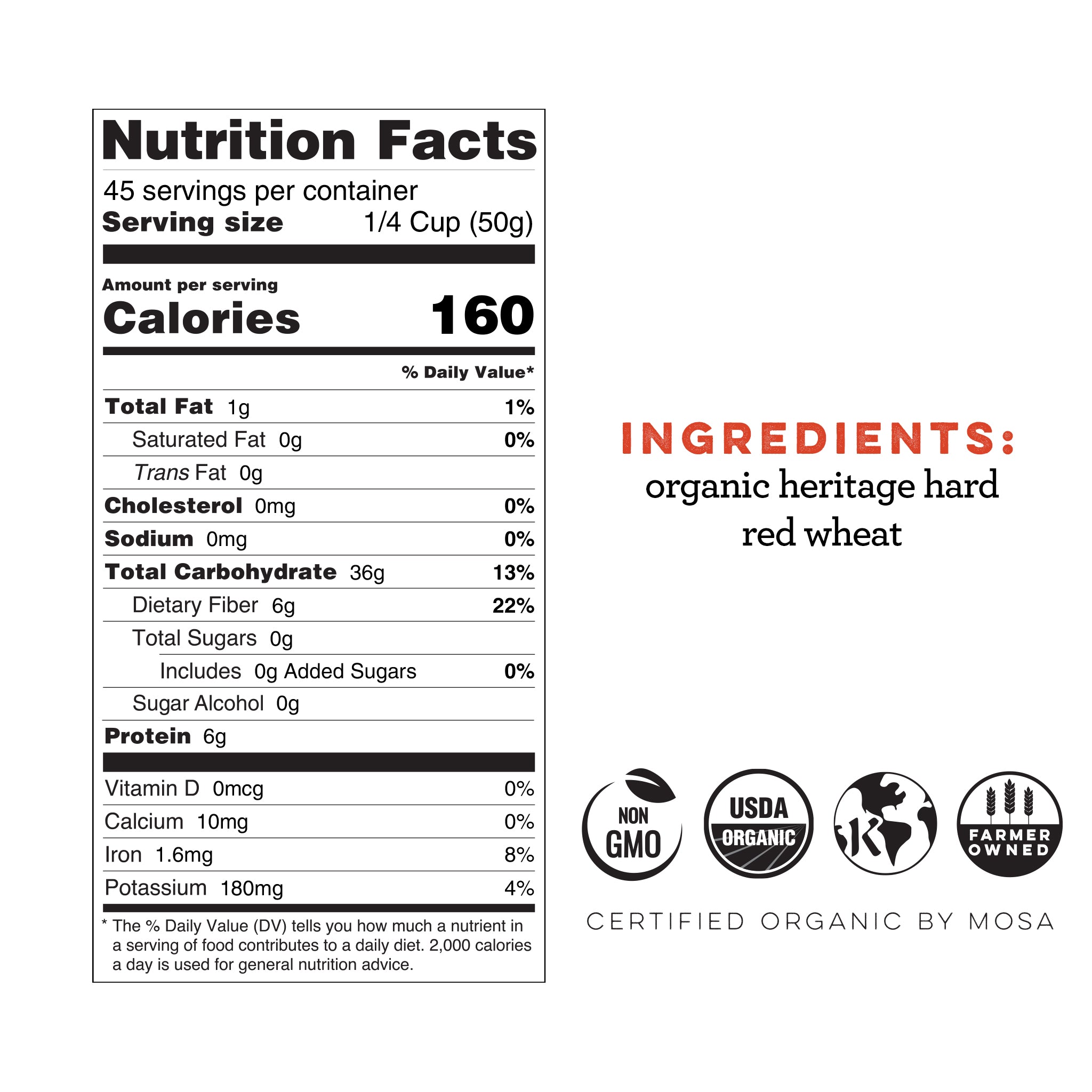 Heritage Hard Red Wheat Berries