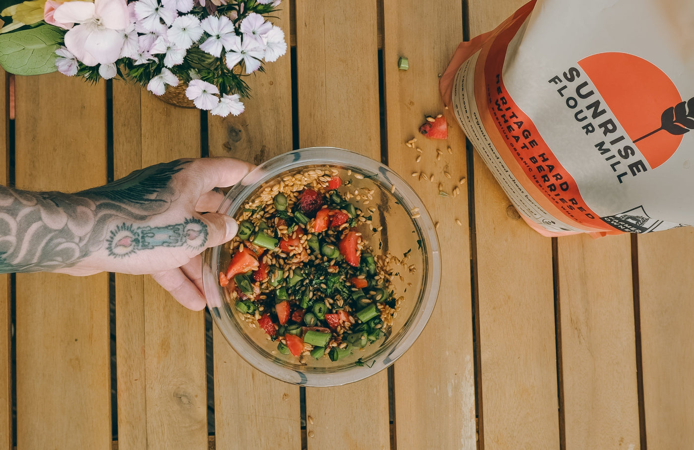 Heritage Wheat Berry Summer Salad