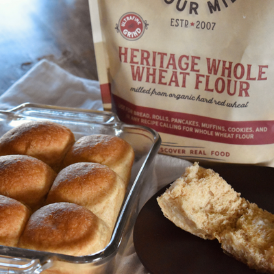Heritage Whole Wheat Dinner Roll Recipe
