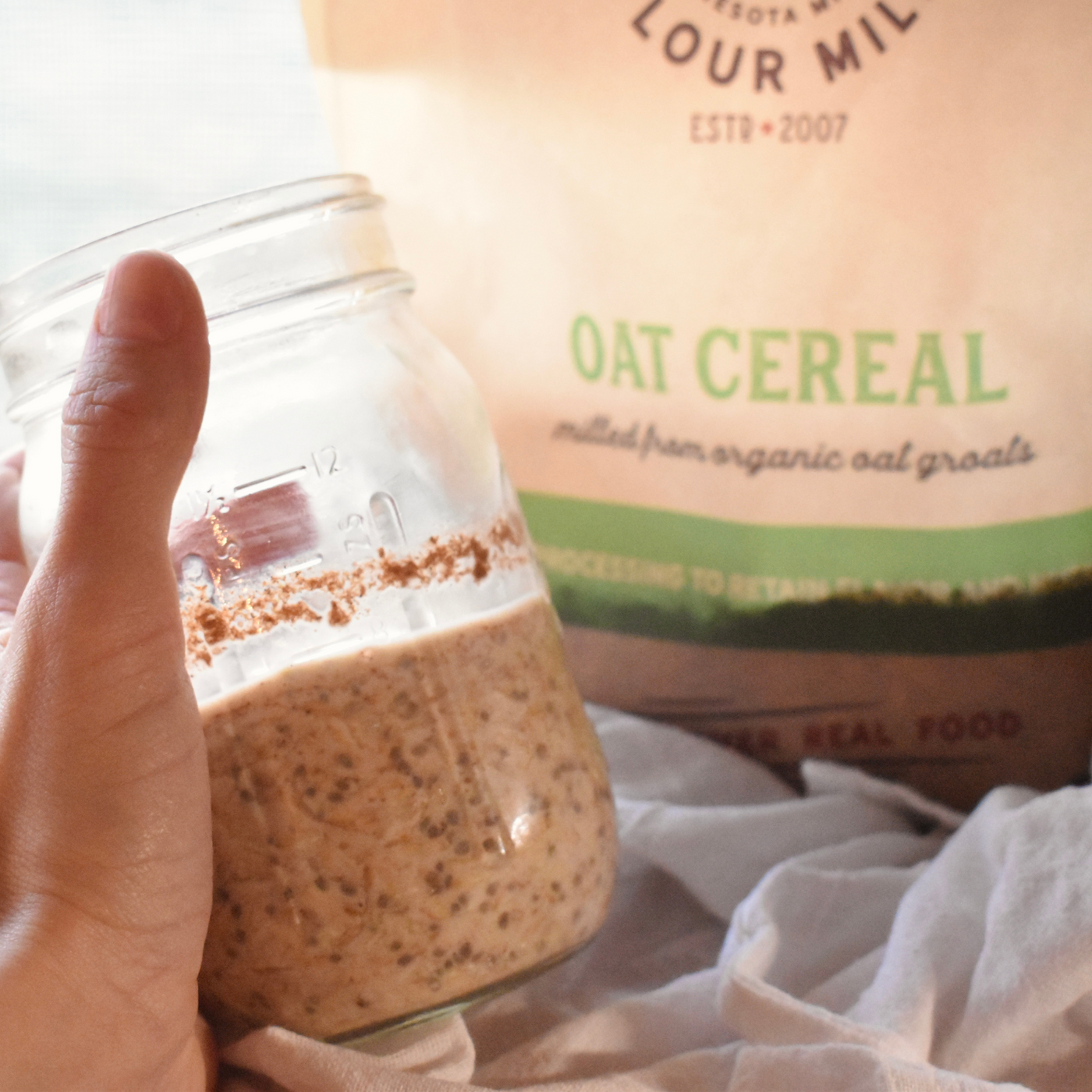 Overnight Oatmeal Cup, Recipes from The Mill