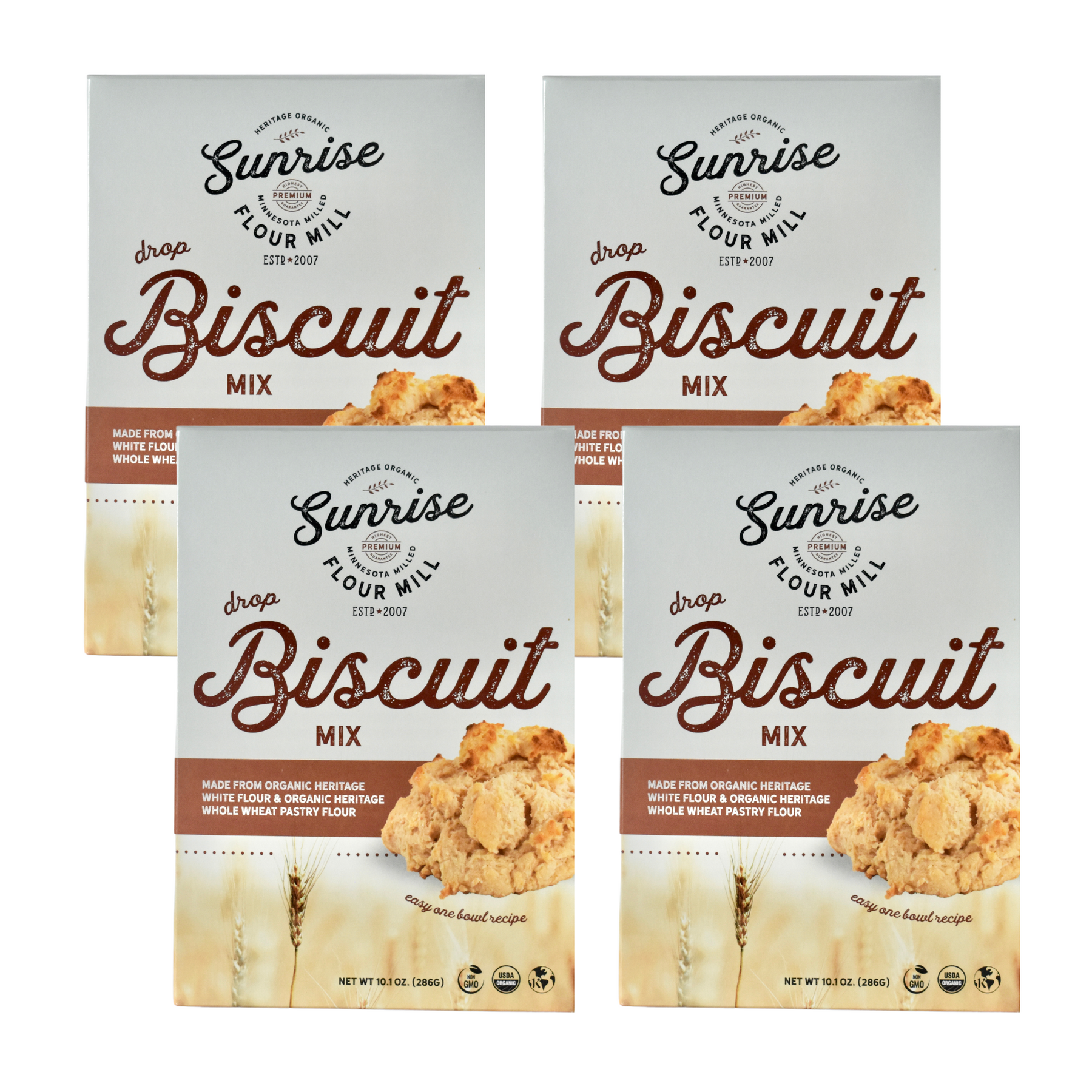 Heritage Drop Biscuit Mix 4 Pack Sunrise Flour Mill