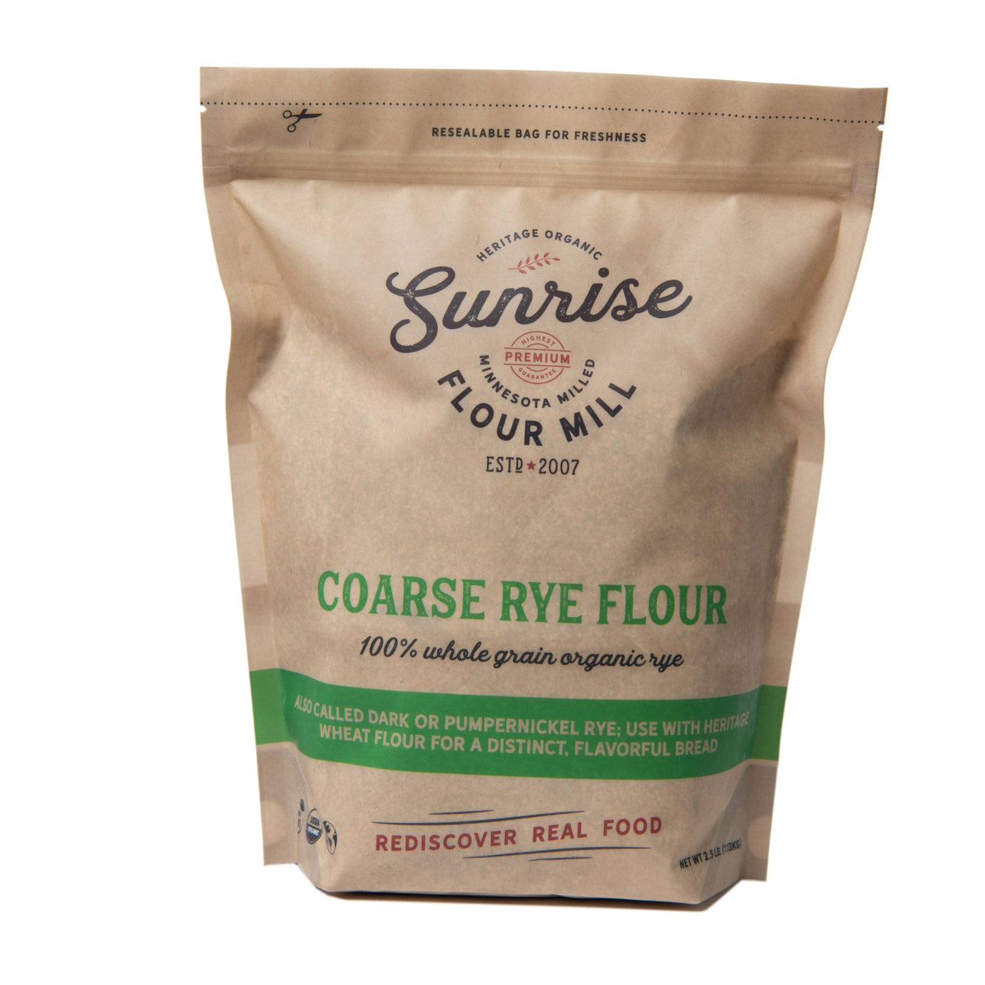 Organic Coarse Rye Flour (Pumpernickel)