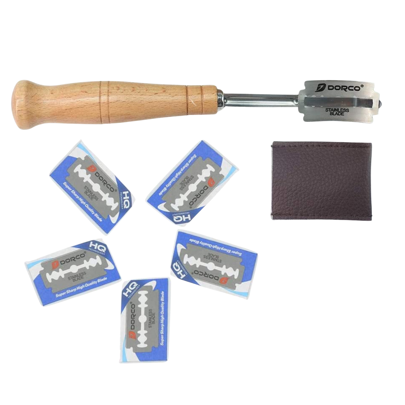 Lame Bread Scoring Tool with Blades & Leather Cover