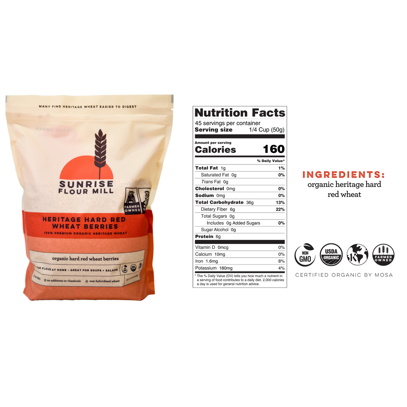 Mockmill Professional 200 Grain Mill + Heritage Wheat Berries