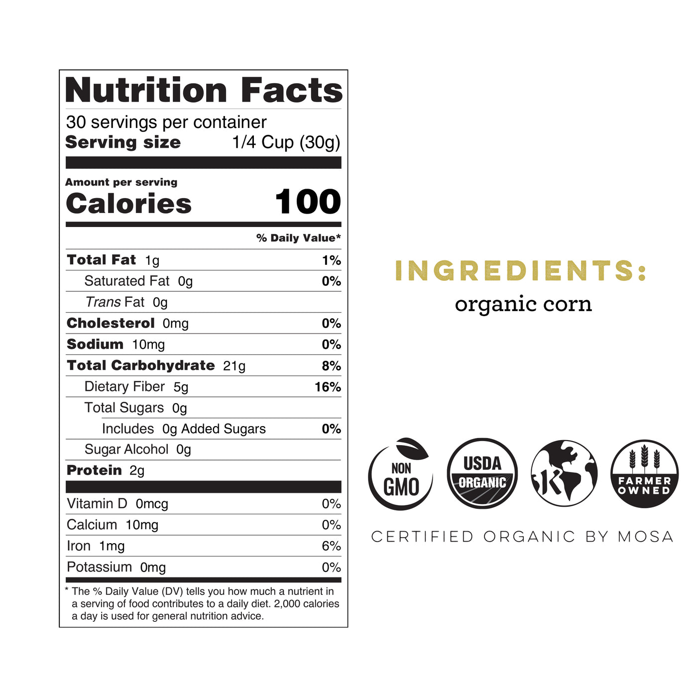 Organic Fine Cornmeal