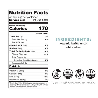 Heritage Soft White Wheat Berries