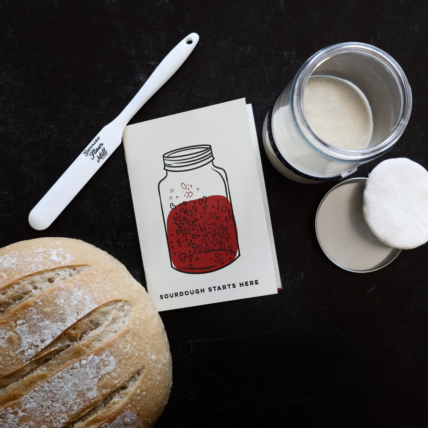 Sourdough Starter Kit with Jar and Heritage Sourdough Starter