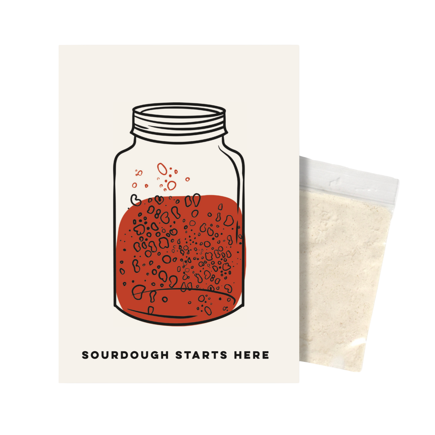 Sourdough Starter Kit with Jar and Heritage Sourdough Starter